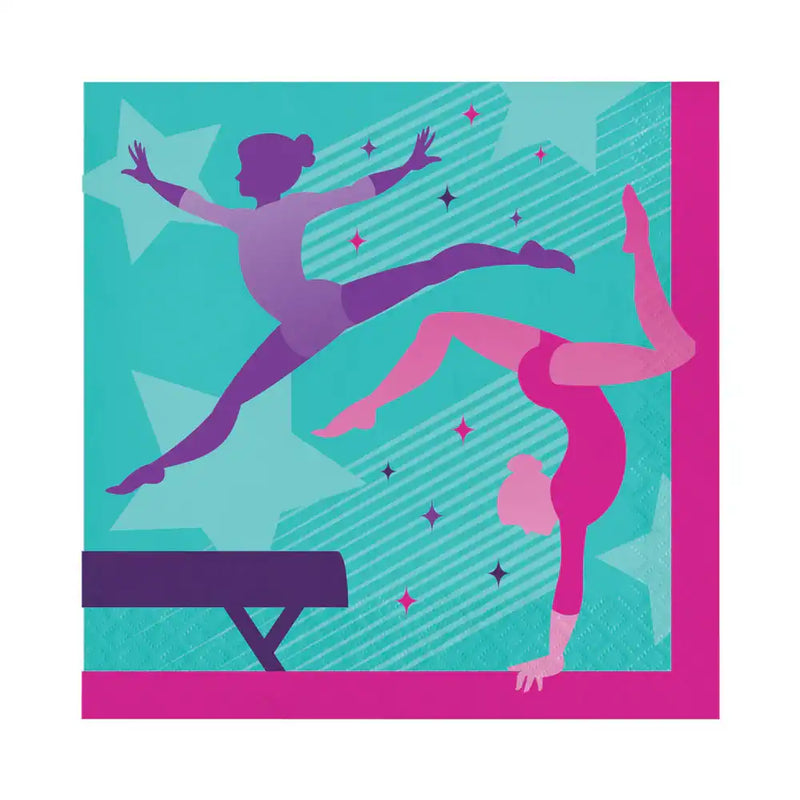 Gymnastics Party - Party Napkins (x16) Kids Party
