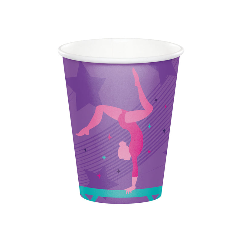 Gymnastics Party - Paper Party Cups (x8)