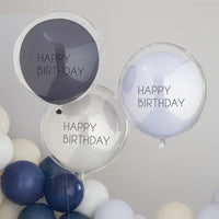 Double Layered Happy Birthday Balloon Bundle (x3) General Party