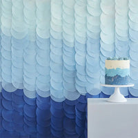 Paper Disc Backdrop - Blue Ombre General Party