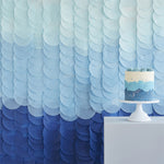 Paper Disc Backdrop - Blue Ombre