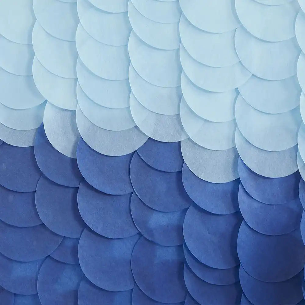 Paper Disc Backdrop - Blue Ombre General Party