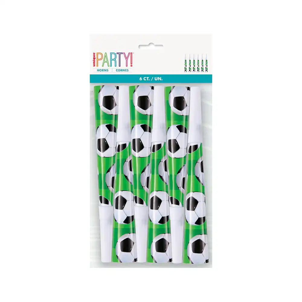 Football Party Horns (x6) Kids Party