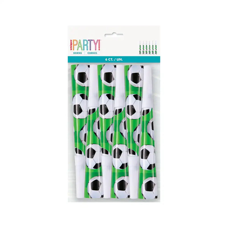 Football Party Horns (x6) Kids Party