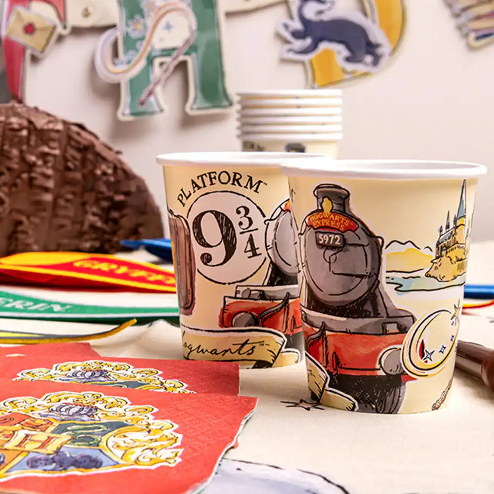 Harry Potter Paper Party Cups (x8) Kids Party