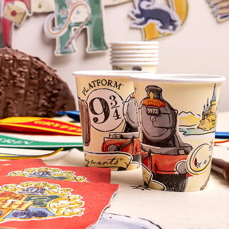 Harry Potter Paper Party Cups (x8) Kids Party