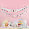 Pastel Rainbow Happy Birthday Eco Banner General Party