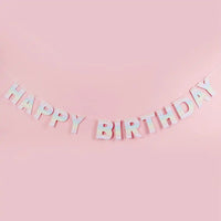 Pastel Rainbow Happy Birthday Eco Banner General Party