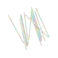 Pastel Rainbow Eco Paper Straws (x16) General Party