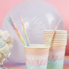 Pastel Rainbow Eco Paper Straws (x16) General Party