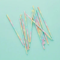 Pastel Rainbow Eco Paper Straws (x16) General Party