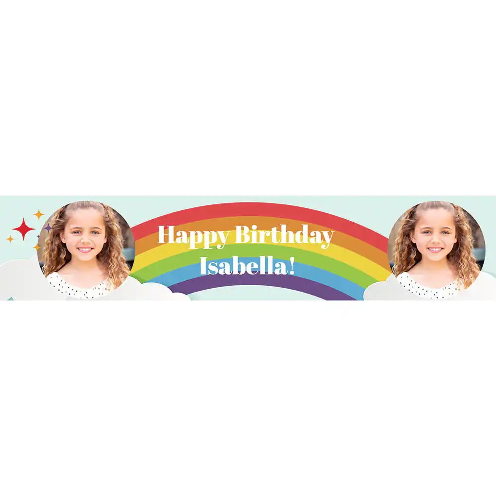 Personalised Rainbow Table Runner Personalised Runner