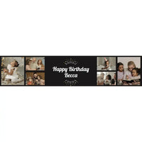 Personalised Black & Gold Table Runner Yes Personalised Runner