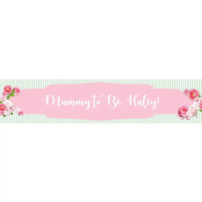 Personalised English Rose Table Runner Personalised Runner