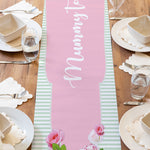 Personalised English Rose Table Runner