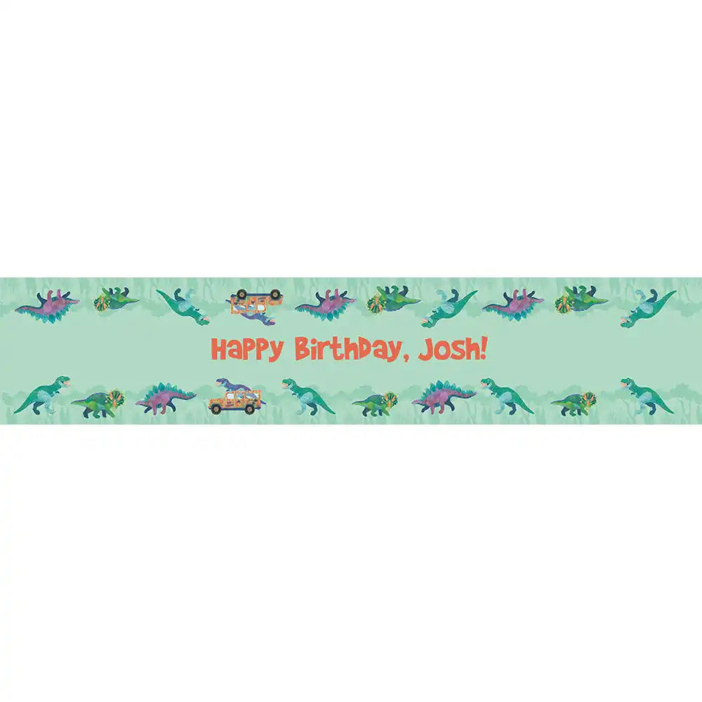 Personalised Dino Explorer Table Runner Personalised Runner