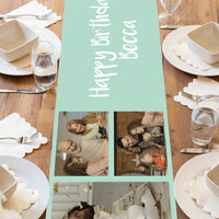 Create Your Own Table Runner - Solid Colours Personalised Runner