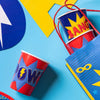 Superhero Paper Party Cups (x8) Kids Party