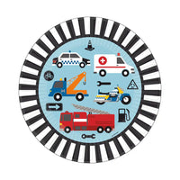 On the Road Paper Party Plates (x8) Kids Party
