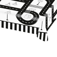 On the Road Paper Table Cover Kids Party