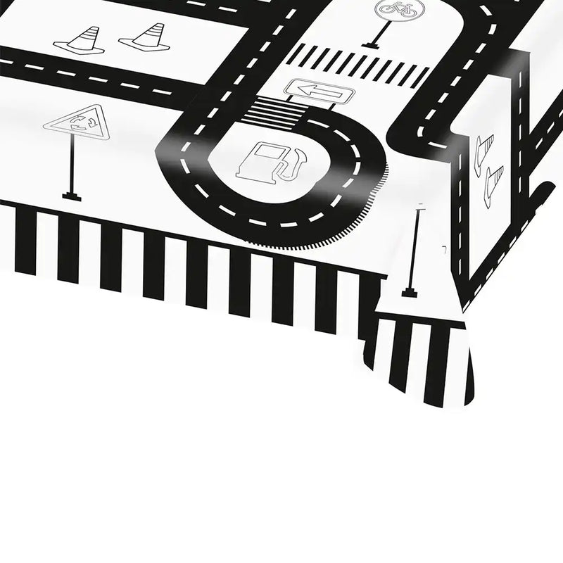 On the Road Paper Table Cover Kids Party