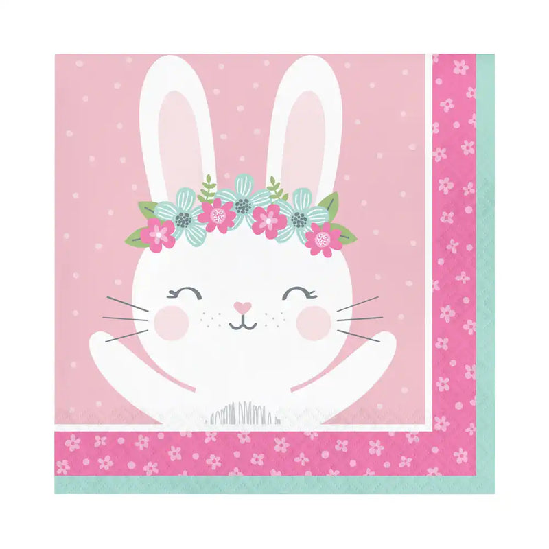Little Bunny Paper Napkins (x16) 1st Birthday