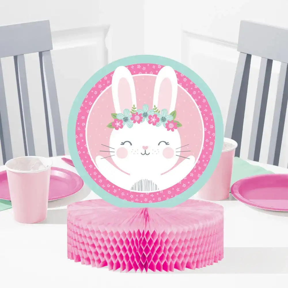 Little Bunny Paper Centrepiece 1st Birthday