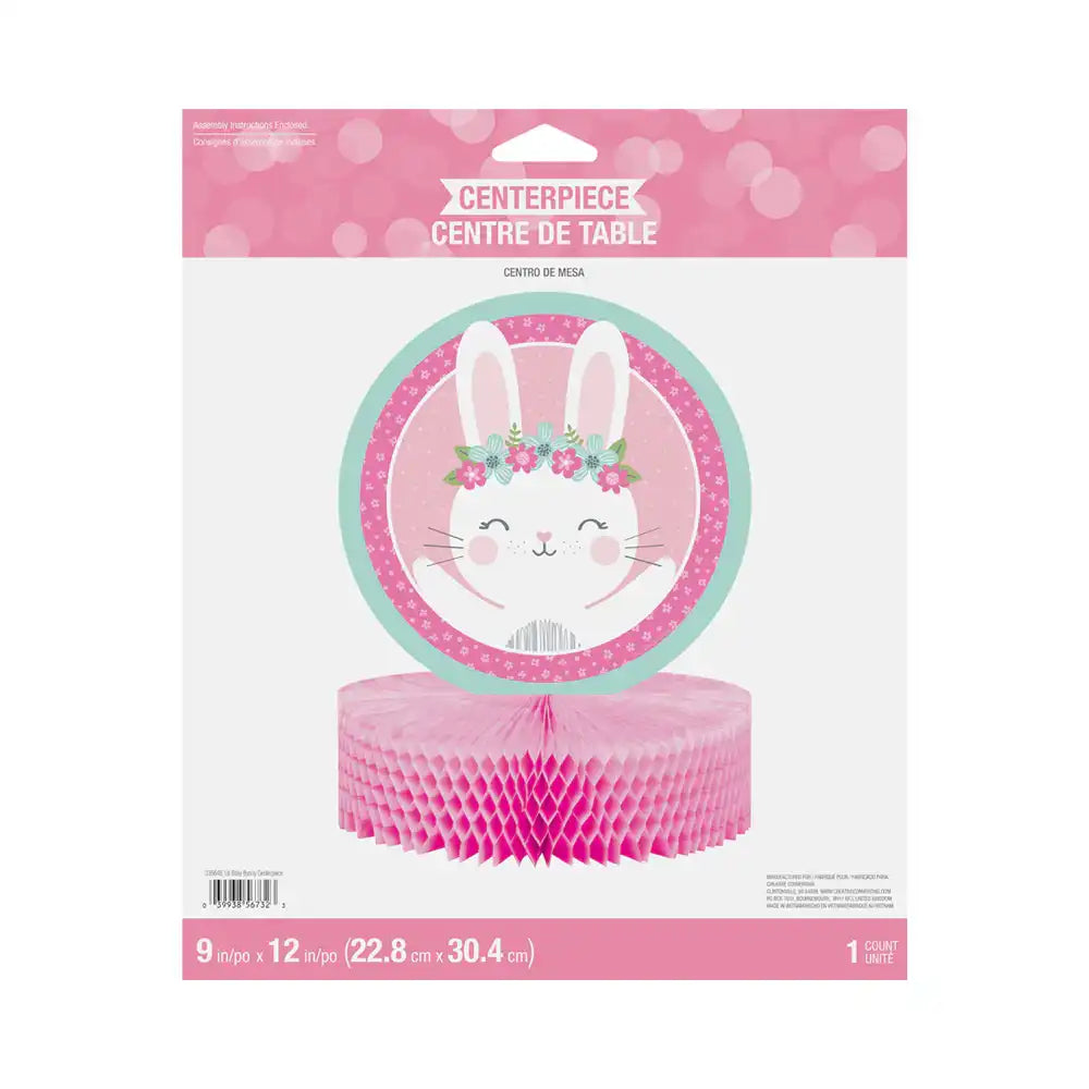 Little Bunny Paper Centrepiece 1st Birthday