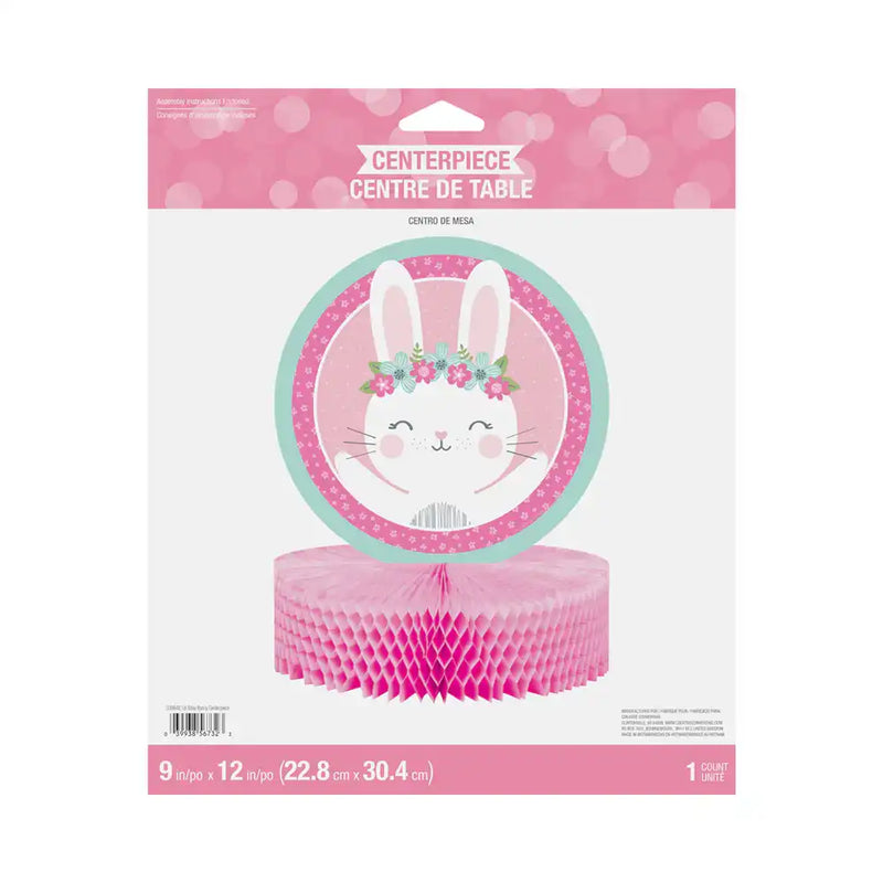 Little Bunny Paper Centrepiece 1st Birthday