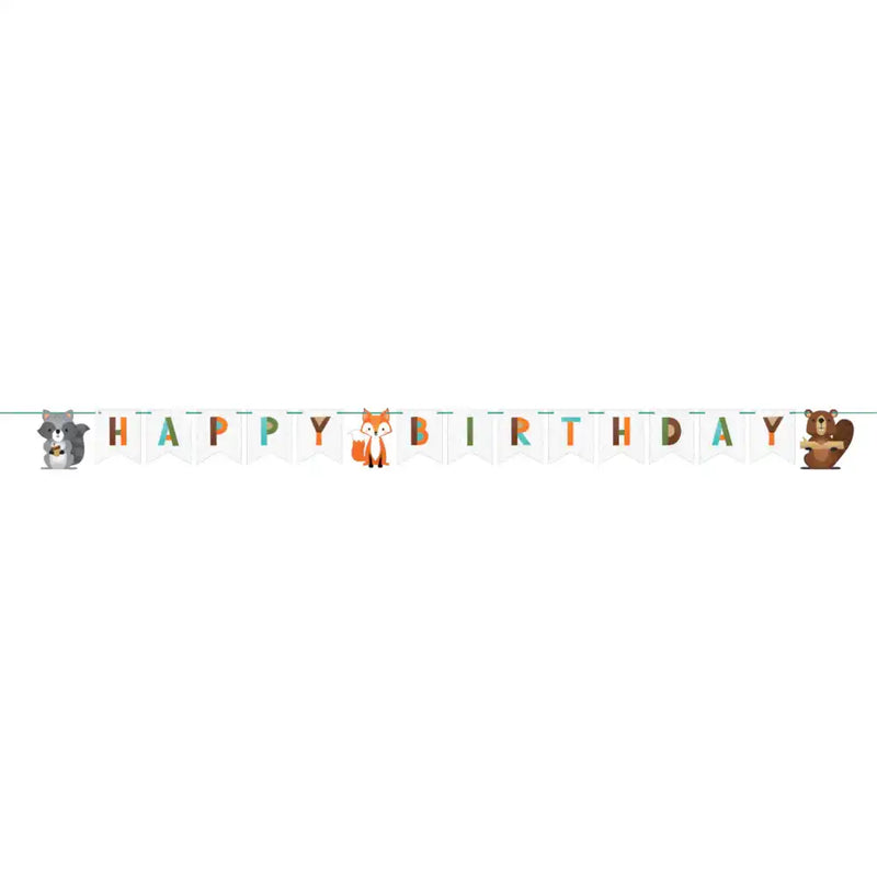 Woodland Animals Birthday Bunting 1st Birthday