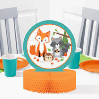 Woodland Animals Paper Centrepiece 1st Birthday