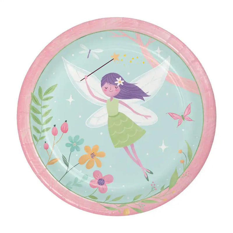 Fairy Forest - Dinner Paper Party Plates (x8) Kids Party