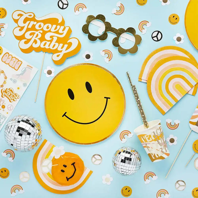 Peace Love Party Paper Cups (x8) Kids Party