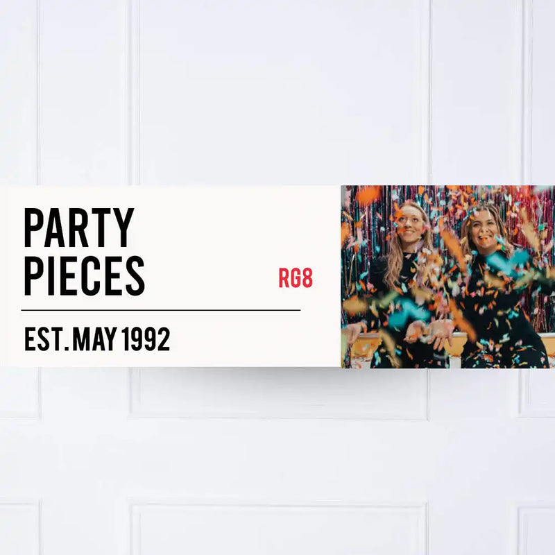 Street Sign Personalised Party Banner Personalised Banner