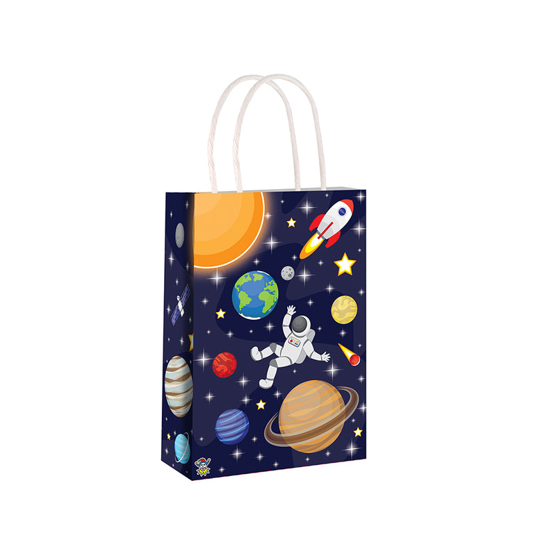 Space Paper Party Bag with Handles (x12)