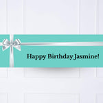 Tiffany Blue Personalised Party Banner