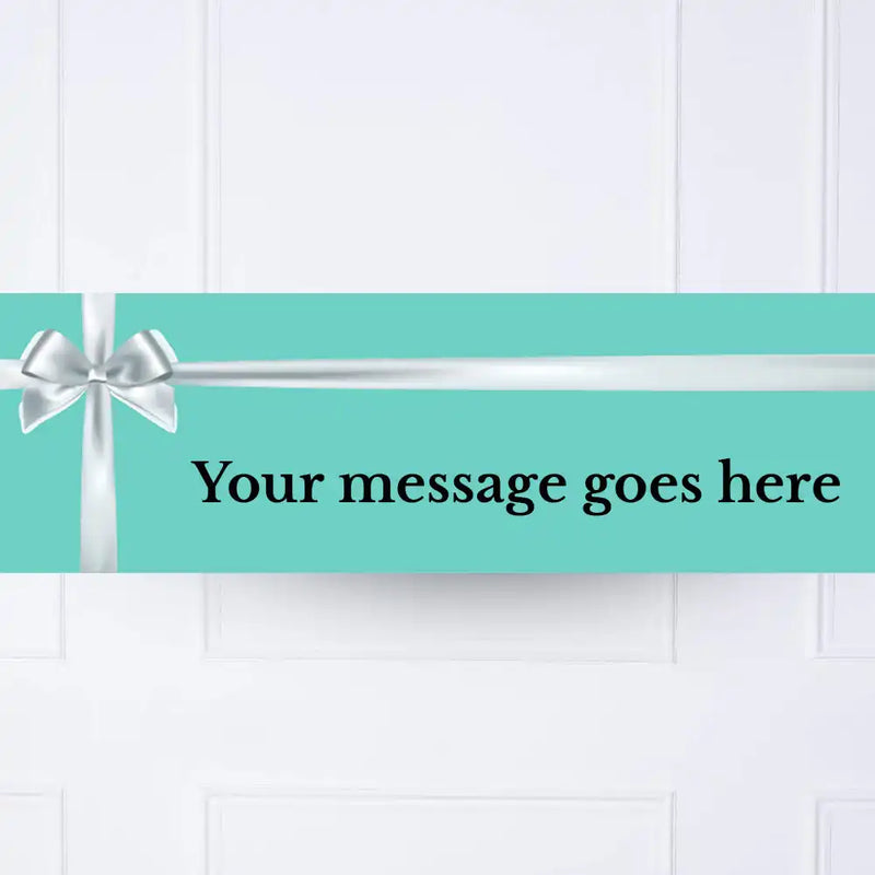Tiffany Blue Personalised Party Banner Personalised Banner