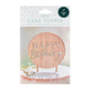 Wooden Happy Birthday Cake Topper General Party