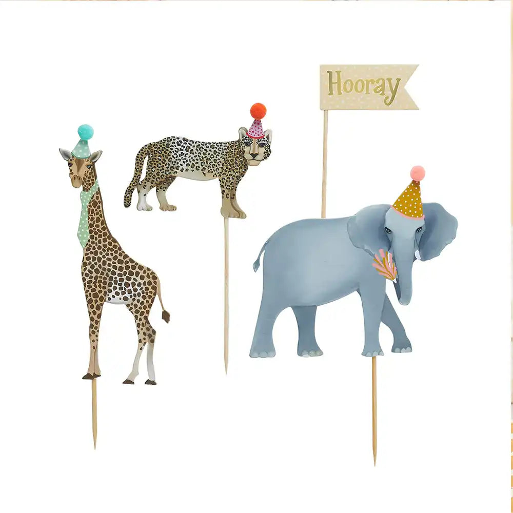 Party Animal Cake Topper Set Kids Party