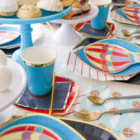 Up, Up & Away Balloon Shaped Plates (x8) 1st Birthday