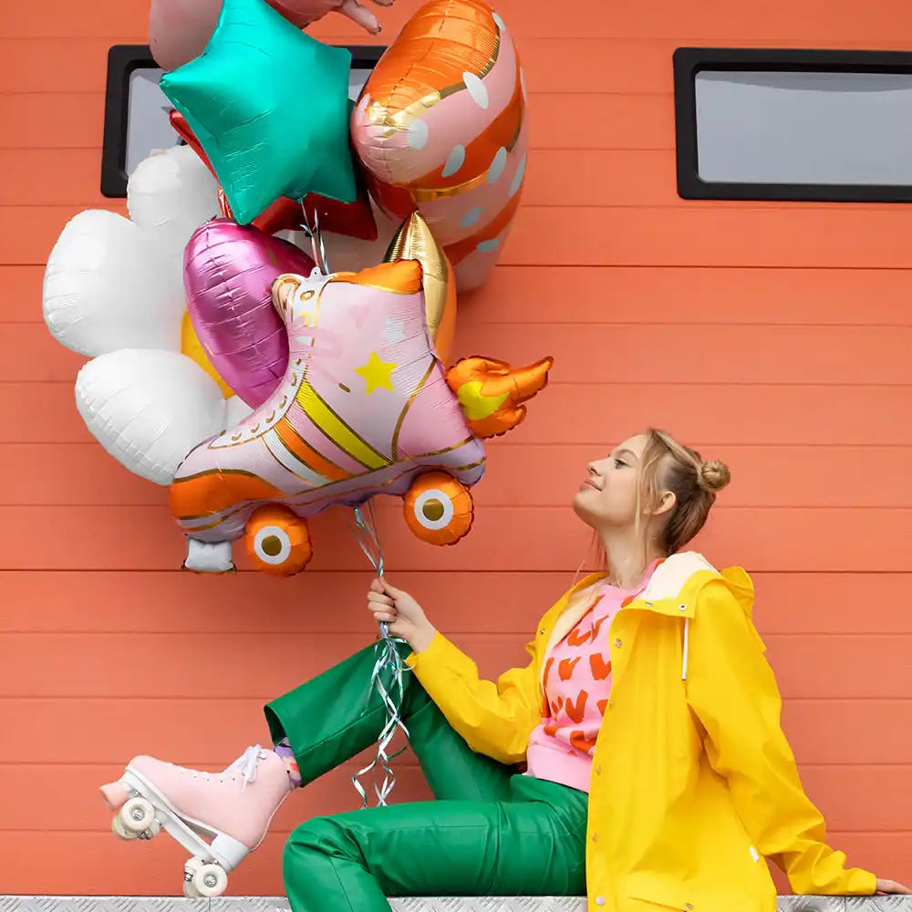 Roller Skate Foil Balloon Kids Party