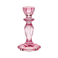 Pink Glass Candle Holder General Party