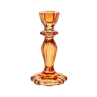 Orange Glass Candle Holder General Party