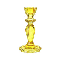 Yellow Glass Candle Holder General Party