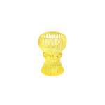 Yellow Glass Small Candle Holder