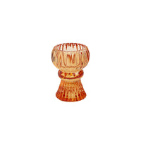 Orange Glass Small Candle Holder Summer