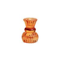 Orange Glass Small Candle Holder Summer