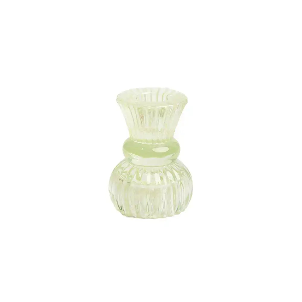 Green Glass Small Candle Holder General Party