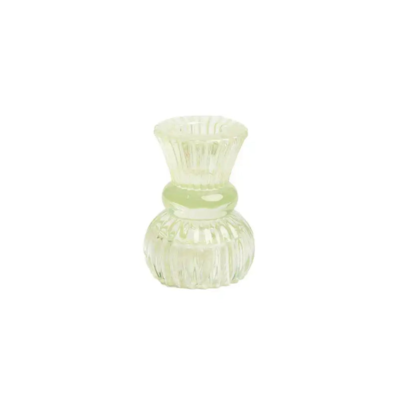 Green Glass Small Candle Holder General Party