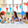 Red, White and Blue Fabric Bunting (3m) Jubilee Party